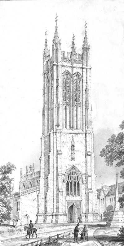 Saint Peters Church, Evercreech, Somerset, c1850-talet av Unbekannt
