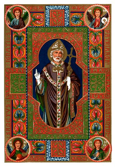 Saint and Angels, 1886 av Unbekannt