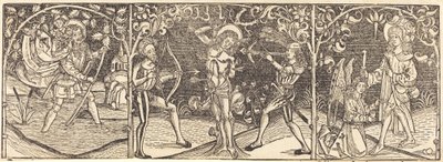 De heliga Christopher, Sebastian och Roche, ca. 1495. av Unbekannt