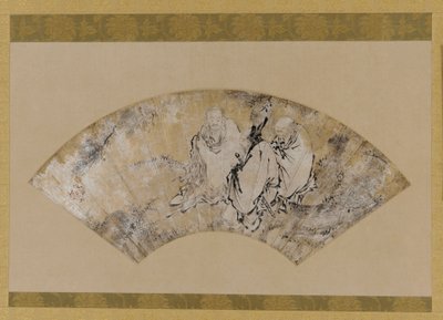 Sakyamuni, Konfucius och Lao-tzu under en tall, Muromachi-perioden, 1392-1 av Unbekannt