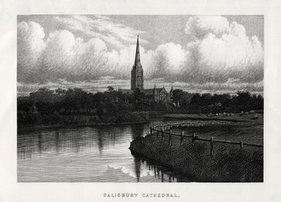 Salisbury Cathedral, Wiltshire, England, 1800-talet av Unbekannt