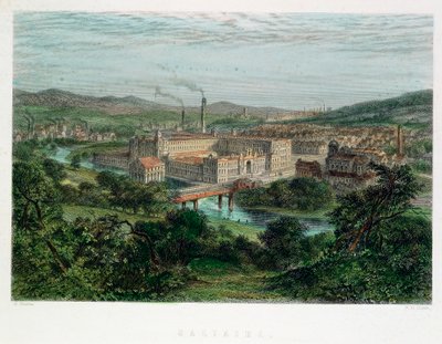 Saltaire, Yorkshire, 1800-talet av Unbekannt