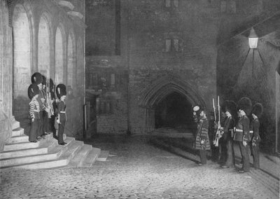 Hälsning till Kings nycklar vid Tower of London, c1903 1903 av Unbekannt