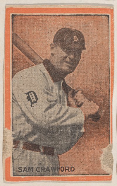 Sam Crawford, från Baseball Players set W500 Orange Borders, 1910. av Unbekannt