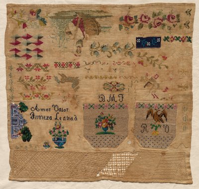 Sampler, 1800-tal. av Unbekannt