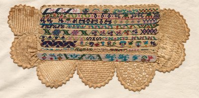 Samplerfragment, 1800-tal. av Unbekannt