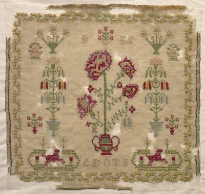Sampler, tidigt 1800-tal. av Unbekannt