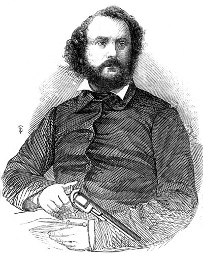 Samuel Colt 1814-1862, uppfinnare av Colt-revolvern, 1856 av Unbekannt