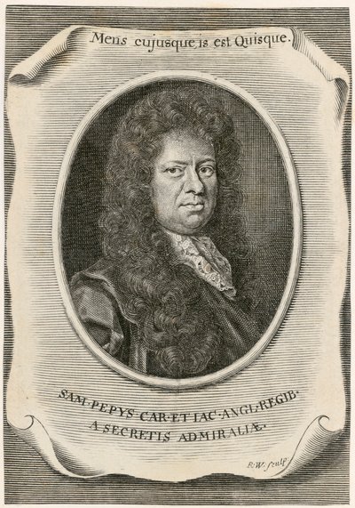 Samuel Pepys, engelsk Clerk of the Acts to the Navy Board och dagbokskrivare, 1666. av Unbekannt