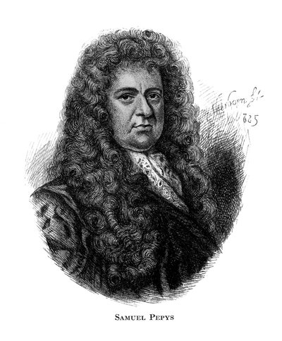 Samuel Pepys, engelsk dagbokförare, 1800-talet av Unbekannt
