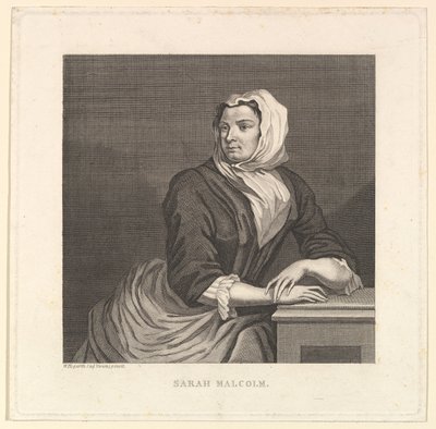 Sarah Malcolm, sent 1700-1800-tal. av Unbekannt