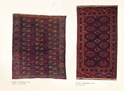Saryk turkmensk matta, tidigt 1700-tal och matta Sailor Turkoman, 1700-tal av Unbekannt