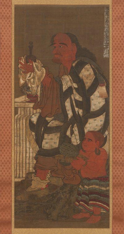 Satsubari, den andra av de sexton Arhats, sent 1300-tal. av Unbekannt