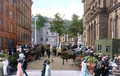 Lördagsmorgonmarknad, Halifax, Nova Scotia, Kanada, c1900-talet av Unbekannt