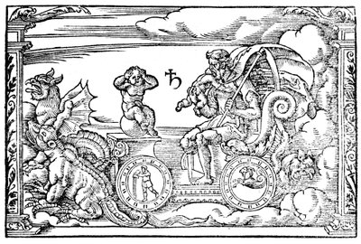 Saturnus, romersk tidens gud, 1569 av Unbekannt