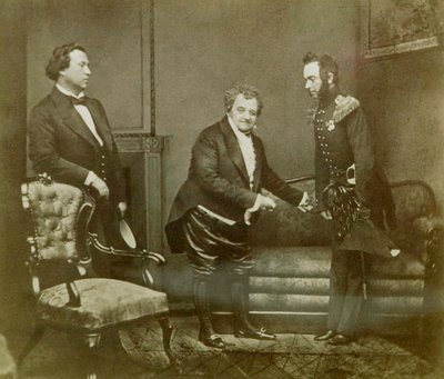 Scen från Aleksandr Griboyedovs pjäs Ve från Wit, Maly Theatre, Moskva, Ryssland, 1850 av Unbekannt