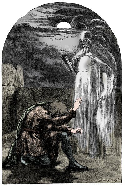 Scen från Shakespeares Hamlet, 1800-talet av Unbekannt