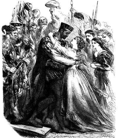 Scen från Shakespeares Othello, 1800-talet av Unbekannt