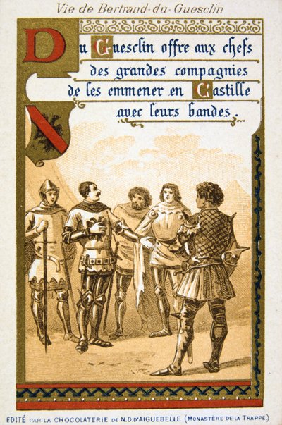 Scen från Bertrand du Guesclins liv, 1800-talet av Unbekannt
