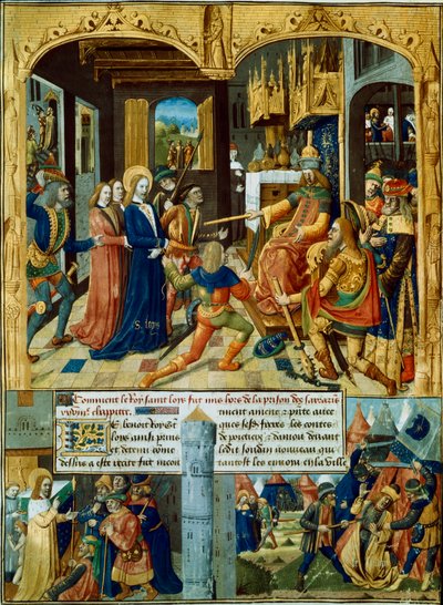 Scener från det sjunde korståget, 1248-1254 1400-talet av Unbekannt