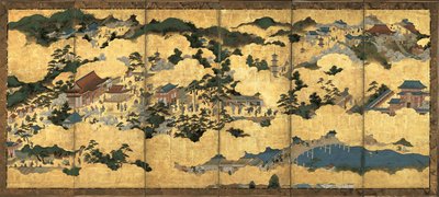 Scener i och runt Kyoto, ca 1690 av Unbekannt