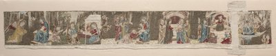 Scener av Jungfruns liv, från ett broderat altare på framsidan, 1330- eller 1340-talet. av Unbekannt