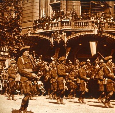 Skotska soldater, 14 juli 1919 av Unbekannt