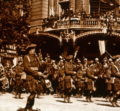 Skotska soldater, 14 juli 1919 av Unbekannt