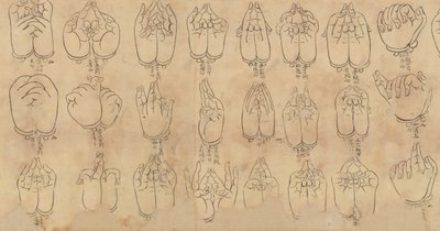 Scroll of Mudras, 11-12-talet. av Unbekannt