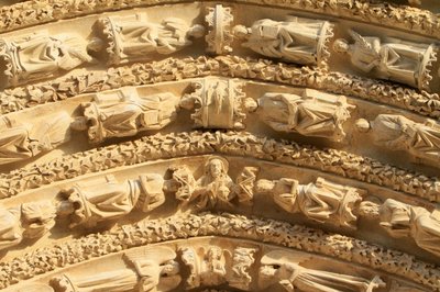 Skulpturer. Stefansdomen, Bourges, Frankrike av Unbekannt