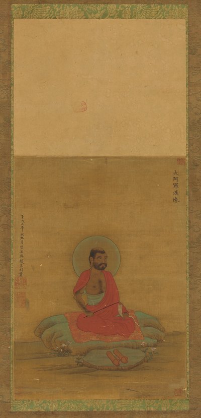 Sittande Luohan, 1500-1600-talet. av Unbekannt