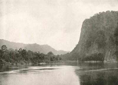 Second Defile på Irrawaddy River, nära Bhamo, 1900. av Unbekannt