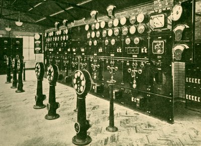 Sektion av växel i Power House, Metropolitan Railway, 1930. av Unbekannt