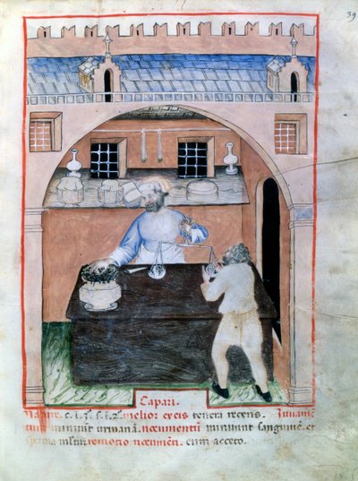 Säljare av kapris, 1390-1400 av Unbekannt