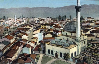 Serbien, Monastir: utsikt över en moské, Monastir kallas desormais Bitola och ligger i Macedoine - Vykort 1914-1918 av Unbekannt