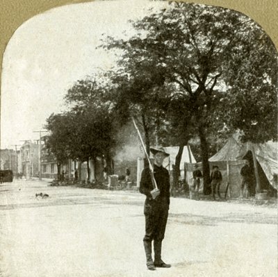 Sjunde regementets nationalgarde...läger på Lincoln Square, Oakland, Cal., 1906. av Unbekannt