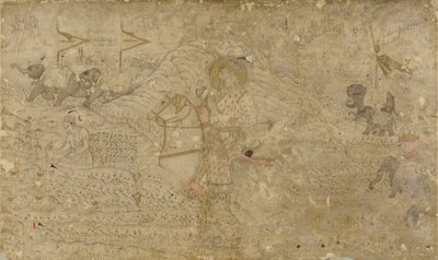Shah Jahan och hans son Dara Shikoh Hunting, s. 1790. av Unbekannt