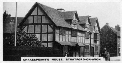 Shakespeares hus, Stratford-on-Avon, Warwickshire, c1920-talet av Unbekannt