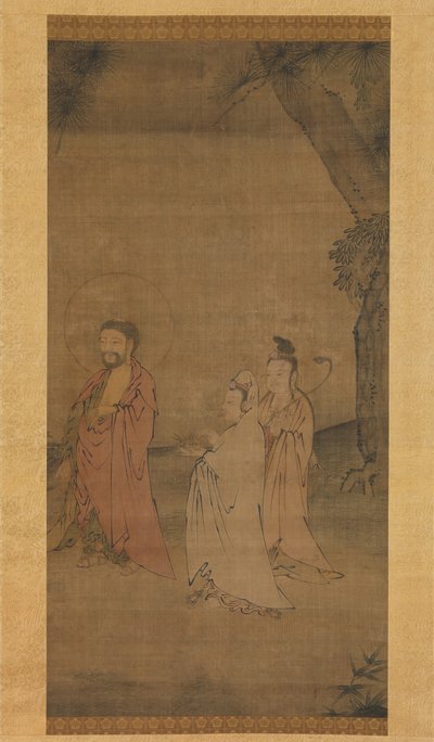 Shakyamuni kommer ner från bergen, sent 1200-tidigt 1300-tal. av Unbekannt