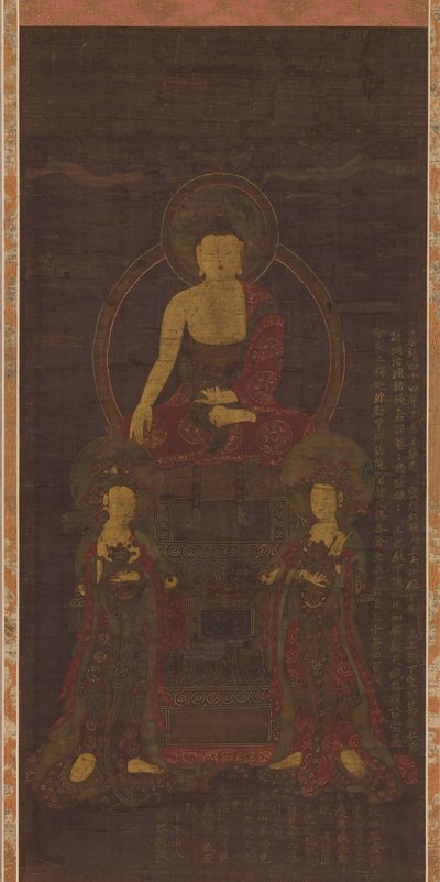 Shakyamuni triad, av Unbekannt
