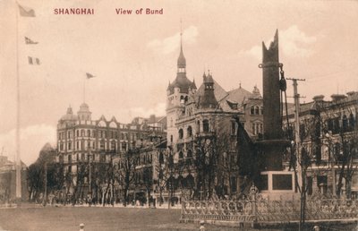Shanghai. Utsikt över Bund, c1918 av Unbekannt