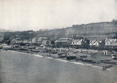 Shanklin - Utsikt över stranden och höjderna, 1895 av Unbekannt