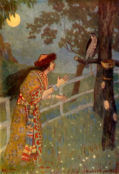 "Hon vred nacken på Pauls gråfalk", 1917. av Unbekannt