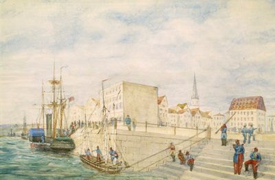 Skickar i en hamn, en del av London till Hong Kong Panorama av Unbekannt