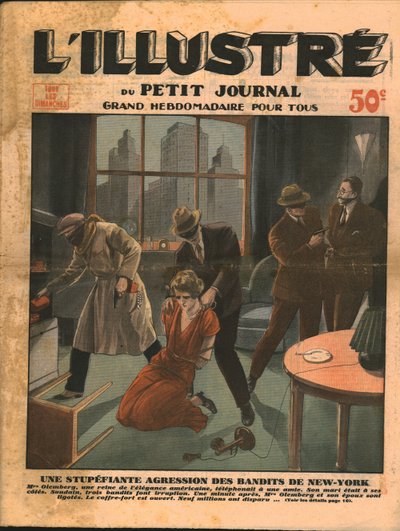 Chockerande rån av banditer i New York, 1932. av Unbekannt