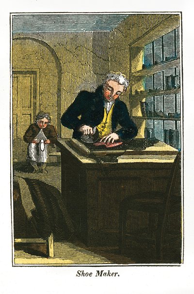 Skomakare, 1823 av Unbekannt