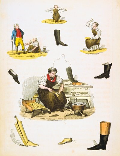 Skomakare, c1845 av Unbekannt