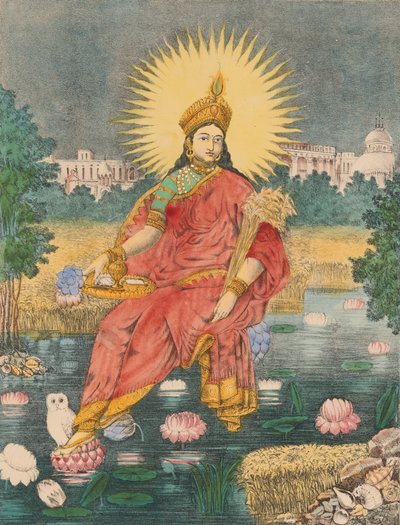 Sri Sri Lakshmi, av 1880. av Unbekannt