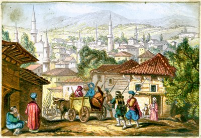 Shumla. En stad i den nordöstra delen av Bulgarien, 1800-talet av Unbekannt