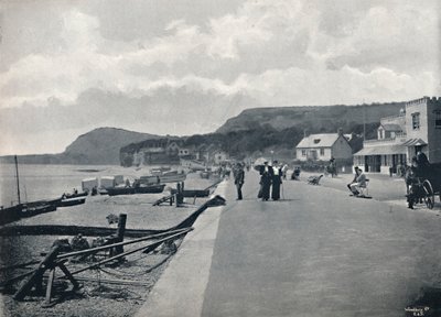 Sidmouth - The Promenade and Beach, 1895 av Unbekannt